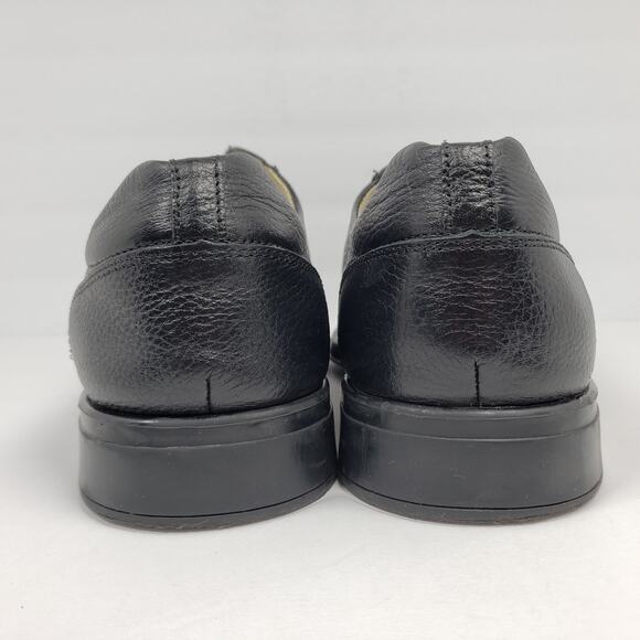 Studio Belvedere Bay Bridge Mens Sz 15 D Black Pebble Leather Oxford Formal Shoe main image 6